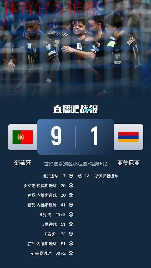 直通世界杯!世预赛-B费戴帽 葡萄牙9-1亚美尼亚 直通世界杯!世预赛-B费戴帽 葡萄牙9-1亚美尼亚